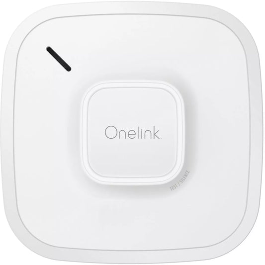 First Alert Onelink Hardwired Smart Smoke and Carbon Monoxide Alarm — 120V hardwired; 10-year sealed battery backup; White