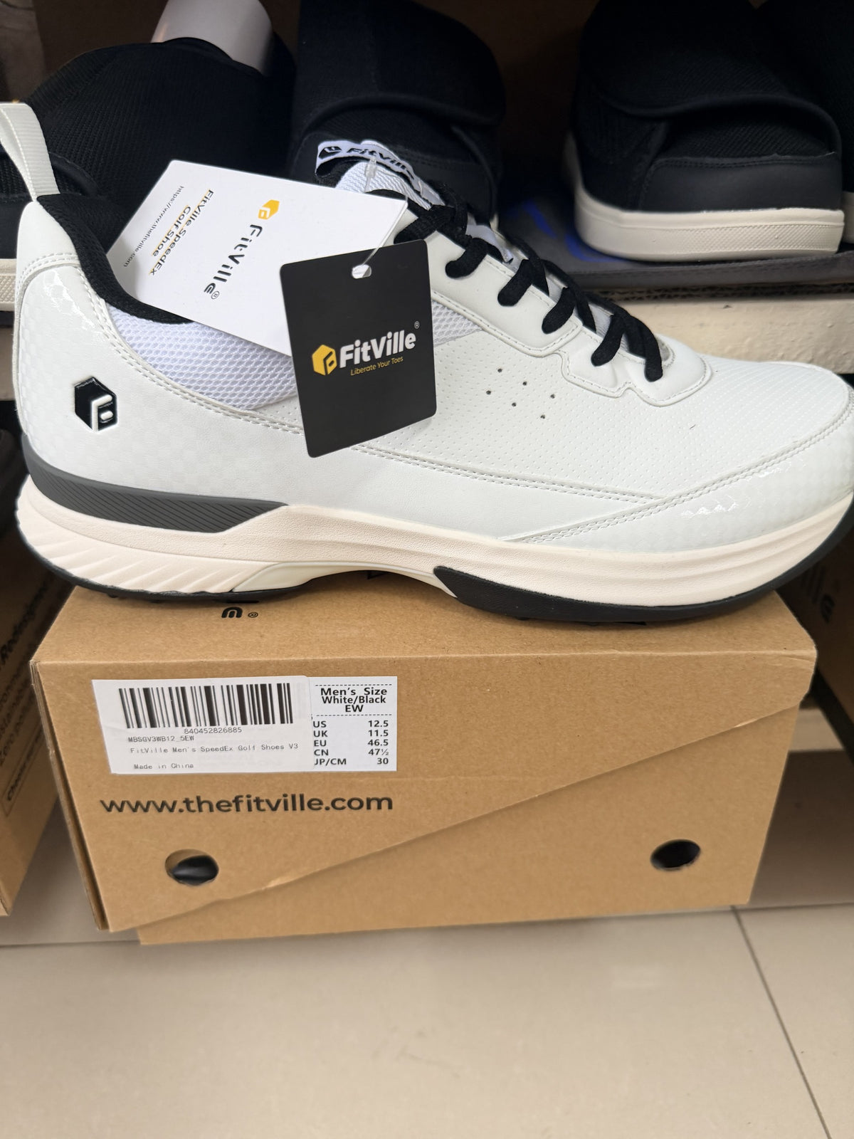 FitVille SpeedEx Golf Shoes V3 — Color to confirm; US men's 12.5