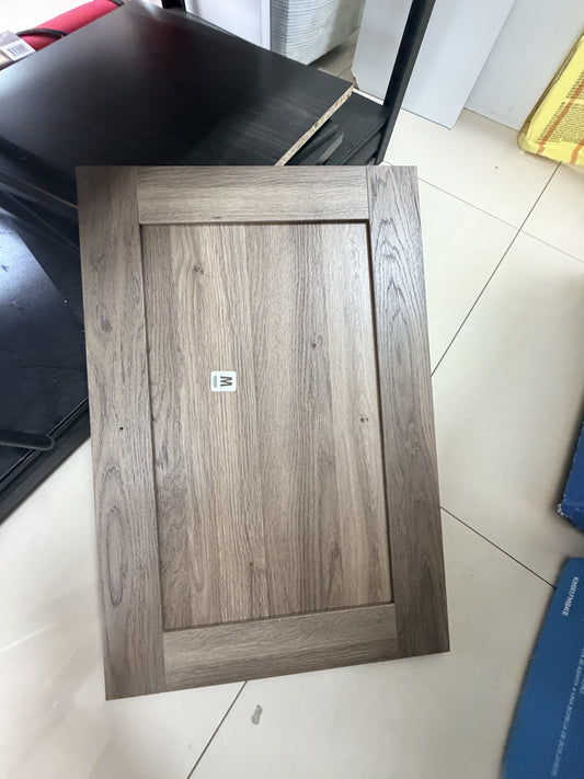 Flat-Pack Furniture Panel Set — Gray wood / black panels