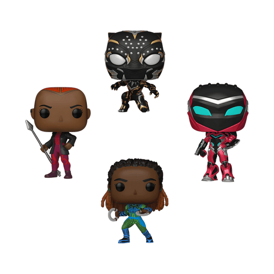 Funko Pop! Black Panther Wakanda Forever Glow-in-the-Dark 4-Pack — Target exclusive; glow-in-the-dark Ironheart MK2