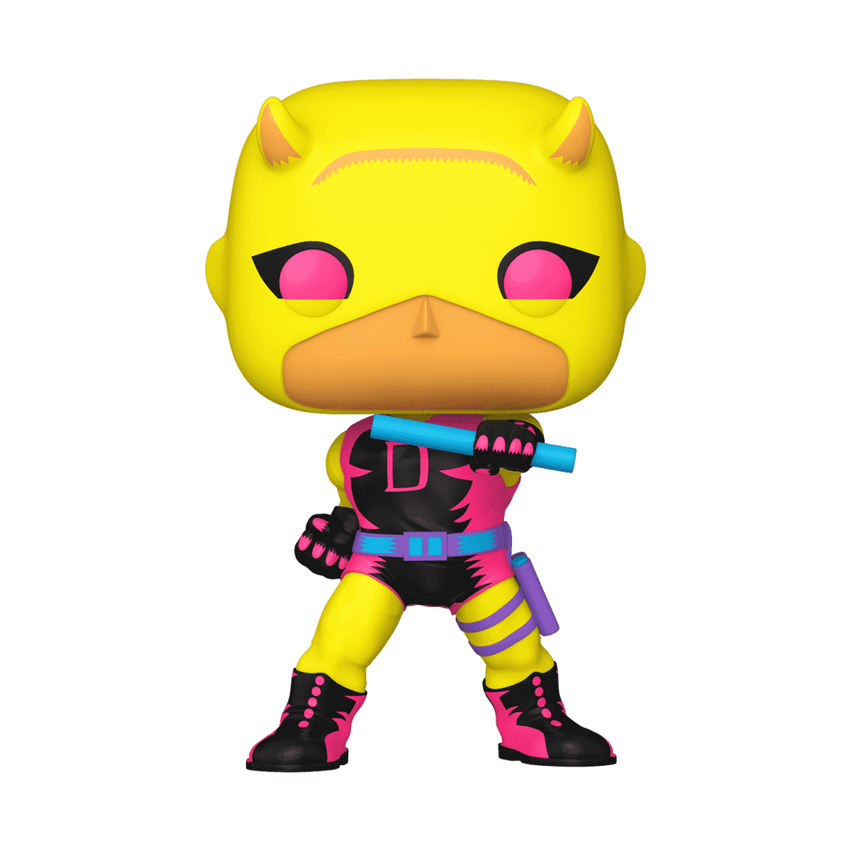 Funko Pop! Jumbo Daredevil Yellow and Red Black Light — Target exclusive; black light; box #1358