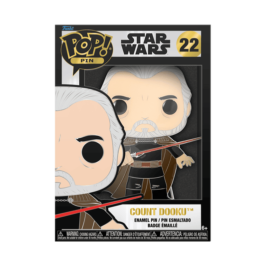 Funko Pop! Pin Count Dooku #22 — Star Wars; box #22