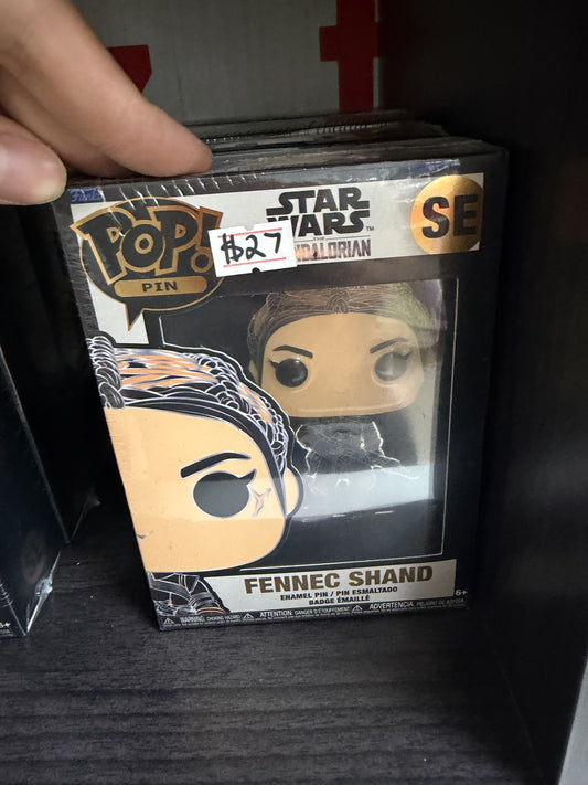 Funko Pop! Pin Fennec Shand — Star Wars The Mandalorian; special edition