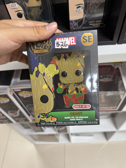 Funko Pop! Pin Holiday Groot — Marvel holiday special edition; Target exclusive