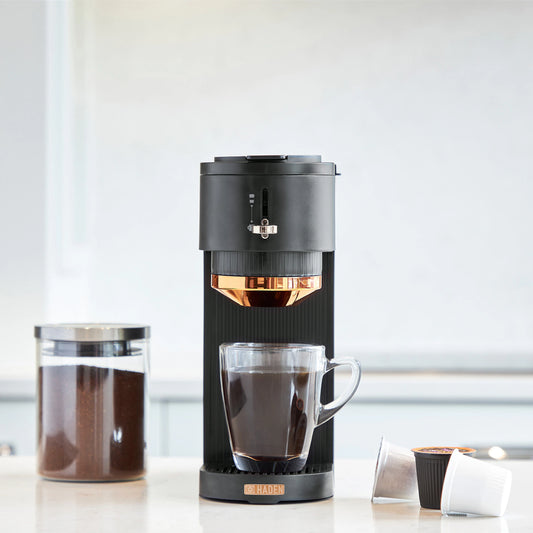 Haden 2-in-1 Single-Serve Coffee Machine — Black