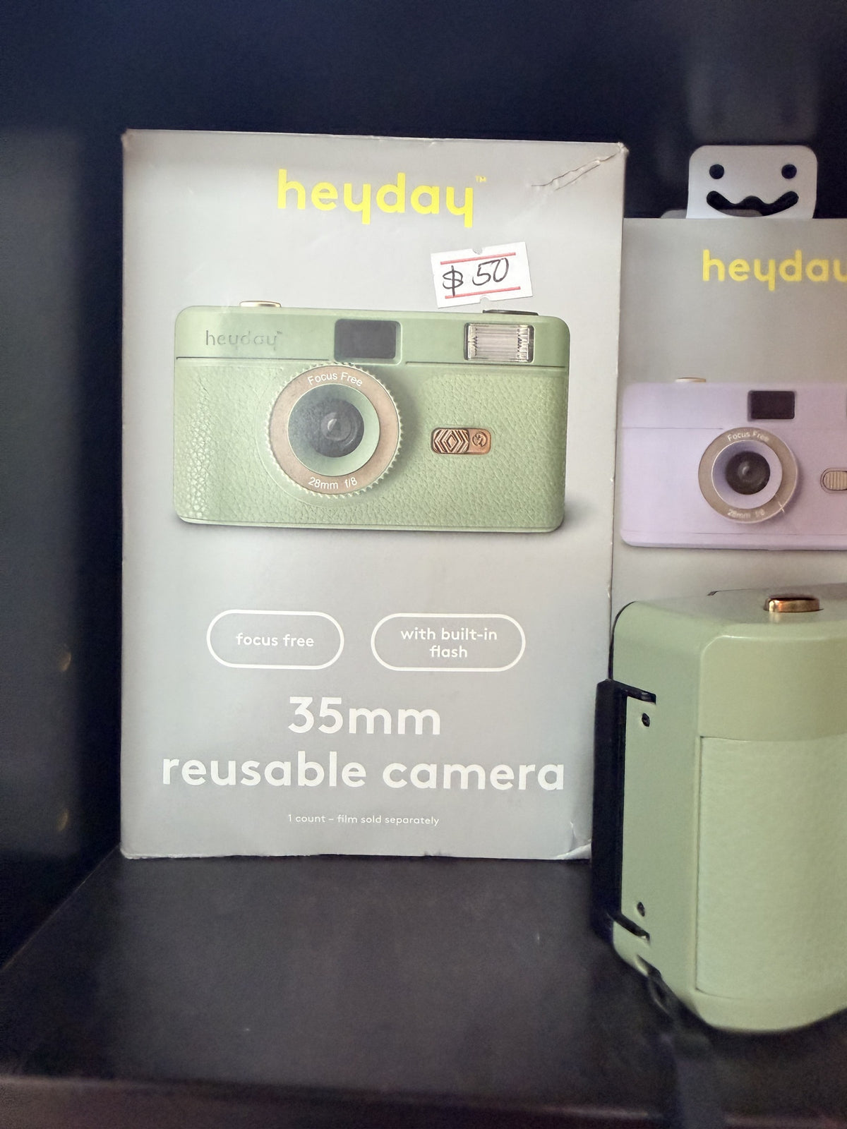 heyday 35mm Reusable Camera — Green; 28mm lens