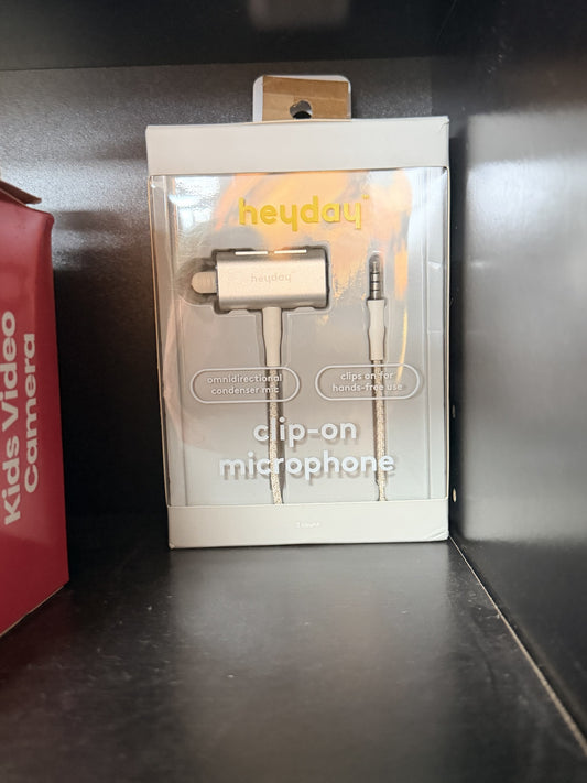 heyday Clip-On Microphone — Omnidirectional condenser