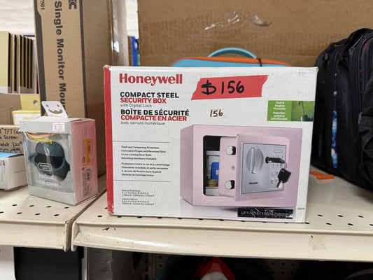 Honeywell Compact Steel Security Box with Digital Lock — Pink