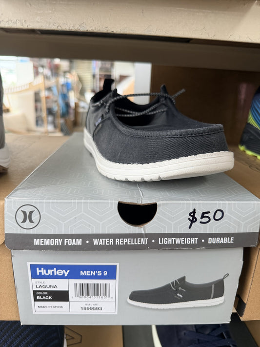 Hurley Laguna Men's Slip-On — Black; US men's 9