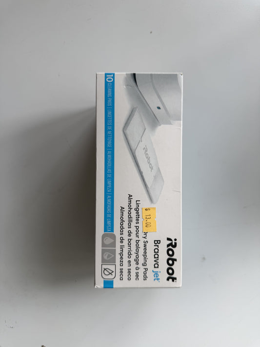 iRobot Braava jet 240 Dry Sweeping Pads 10-Pack — White; 10 disposable pads