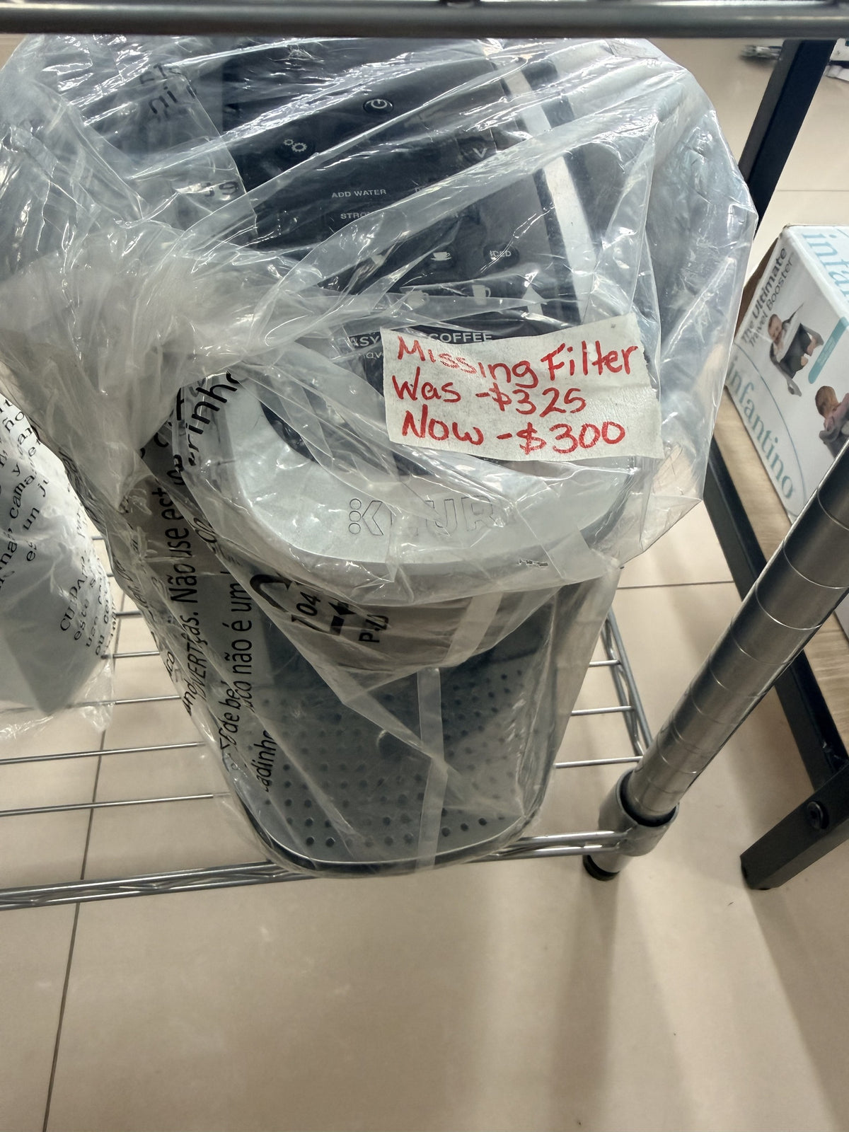 Keurig Single-Serve Coffee Maker — Missing Filter — Unboxed / exact model unconfirmed