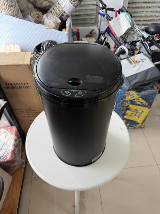 Kohler 13-Gallon Touchless Stainless Steel Trash Can — 13 gallon; black stainless