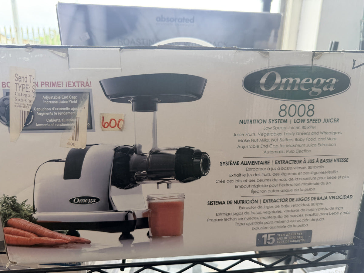 Omega 8008 Nutrition System Low-Speed Juicer — 80 RPM