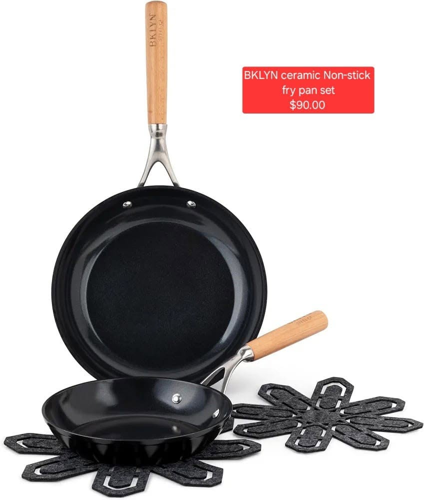 BKLYN Ceramic Non-Stick Fry Pan Set