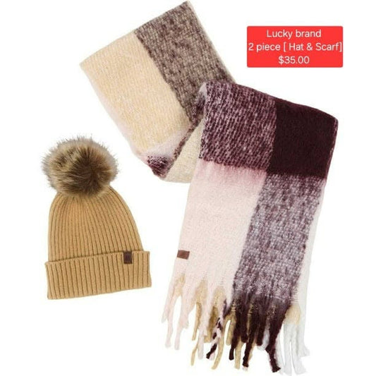 Lucky Brand Hat and Scarf Set