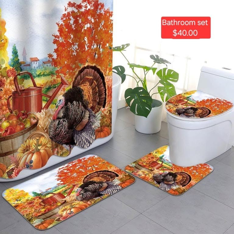 Thanksgiving Turkey Bathroom Set