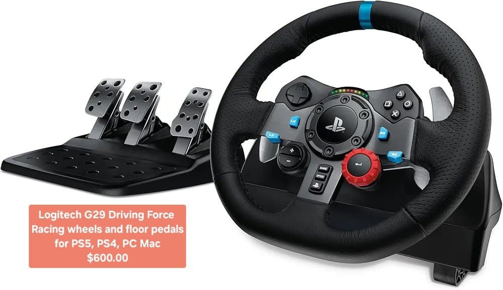 Logitech G29 Driving Force Racing Wheel and Pedals