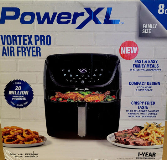PowerXL Vortex Pro Air Fryer — 8 qt; black