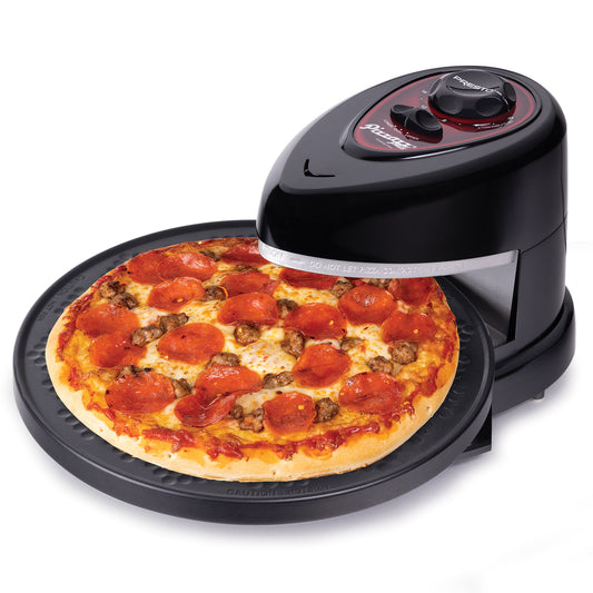 Presto Pizzazz Plus Rotating Pizza Oven — Black