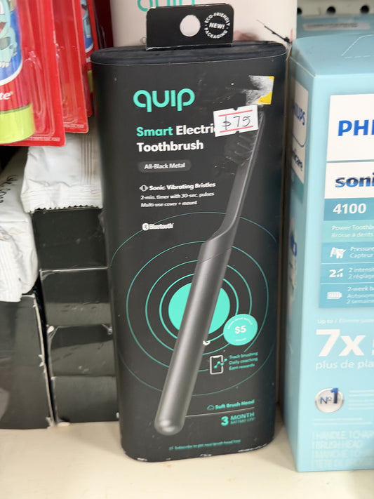 quip Smart Electric Toothbrush — All Black Metal