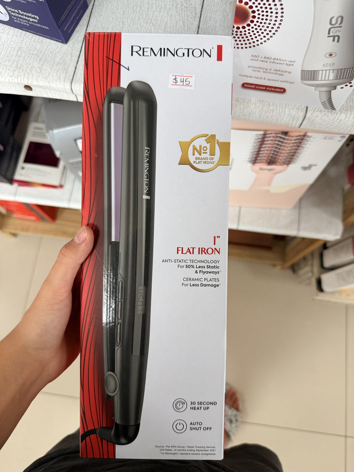 Remington Anti-Static Ceramic Flat Iron — Black