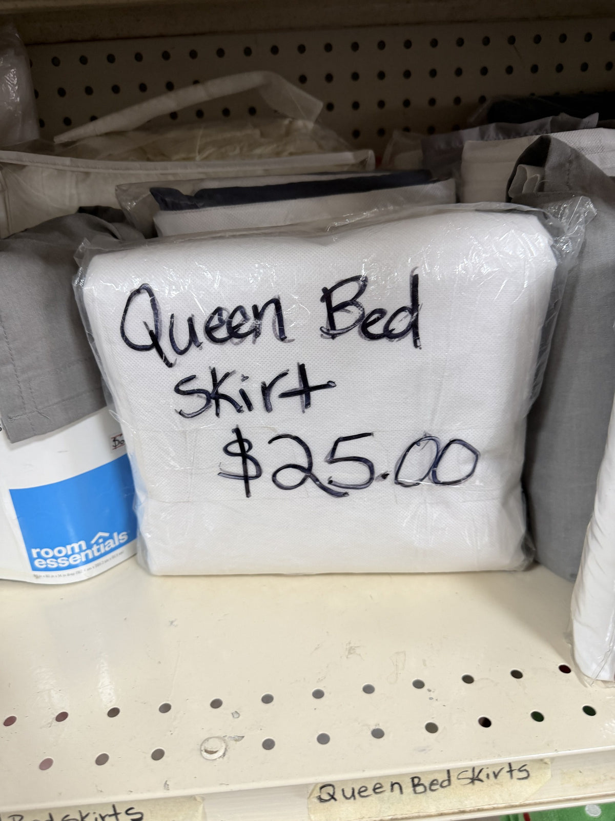 Tailored Bed Skirt — Queen; White