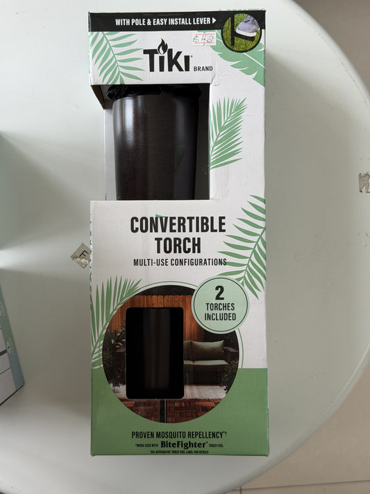 TIKI Brand Convertible Torches 2-Pack — Dark brown; 2-pack