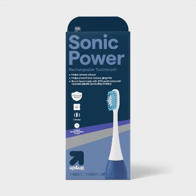 up&up Sonic Power Rechargeable Toothbrush — Navy/White