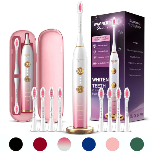 Wagner & Stern WHITEN+ Edition SuperSonic Electric Toothbrush — Rose Gold