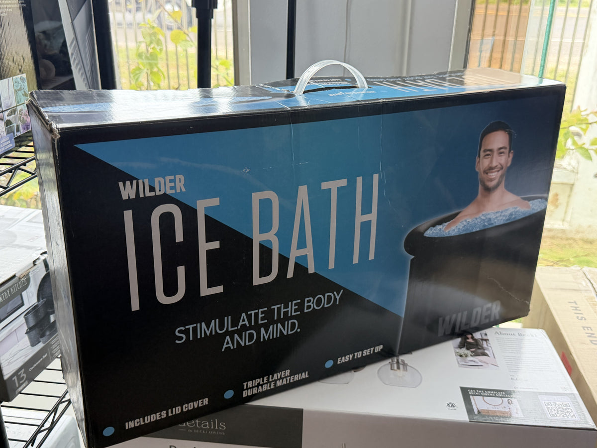 Wilder XL Portable Ice Bath Cold Plunge — Black; 86-88 gallon; 32 x 32 x 29 in
