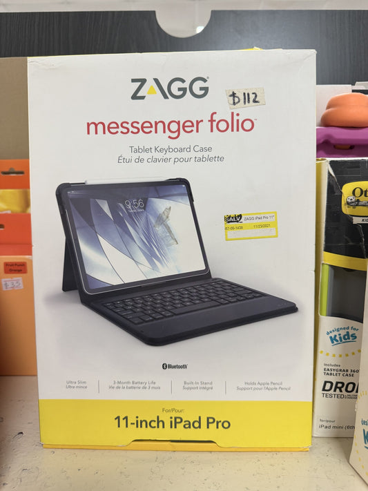ZAGG Messenger Folio Keyboard Case for 11-Inch iPad Pro — Black; iPad Pro 11 in